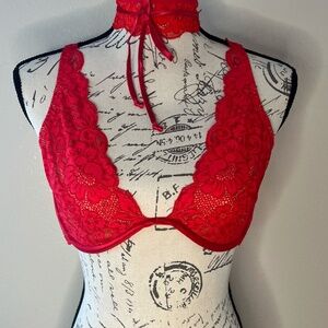 Free People -We are HAH 2 Timer Bra in Siren Red Lace/Underwire